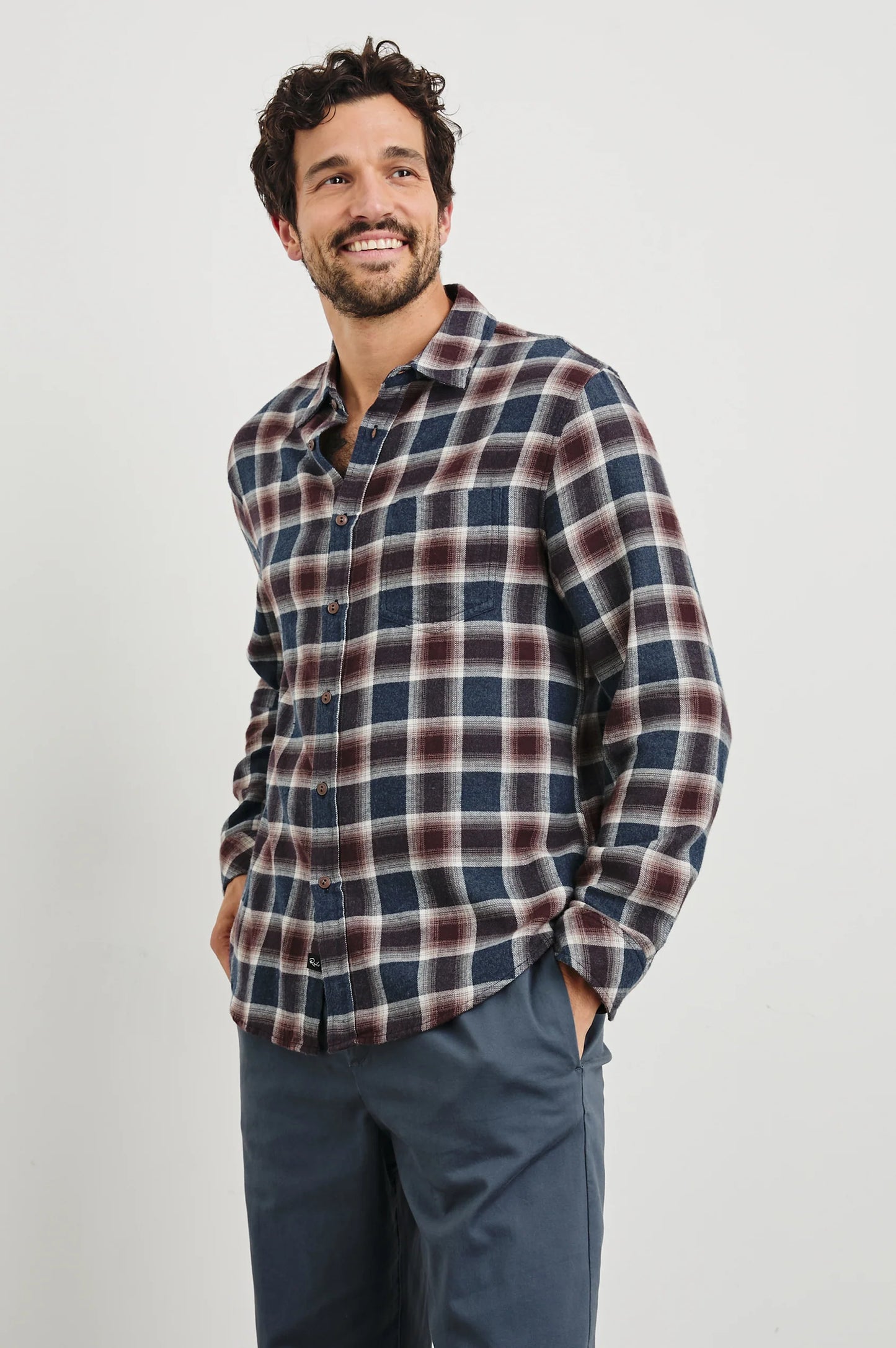 Lennox Long Sleeve Shirt Tops Rails Men   