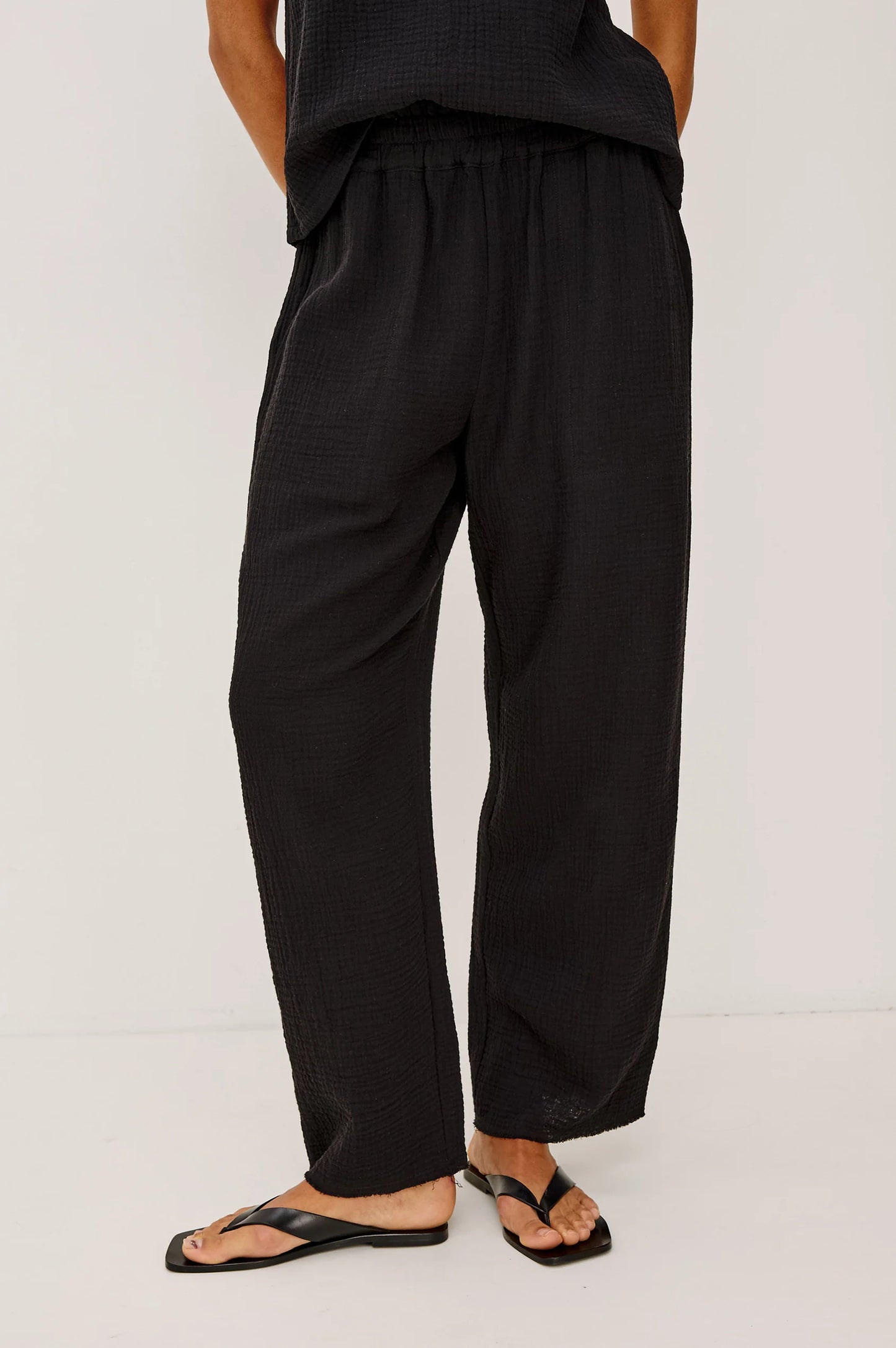 Leon Crop Pant Pants RAILS Black Gauze S