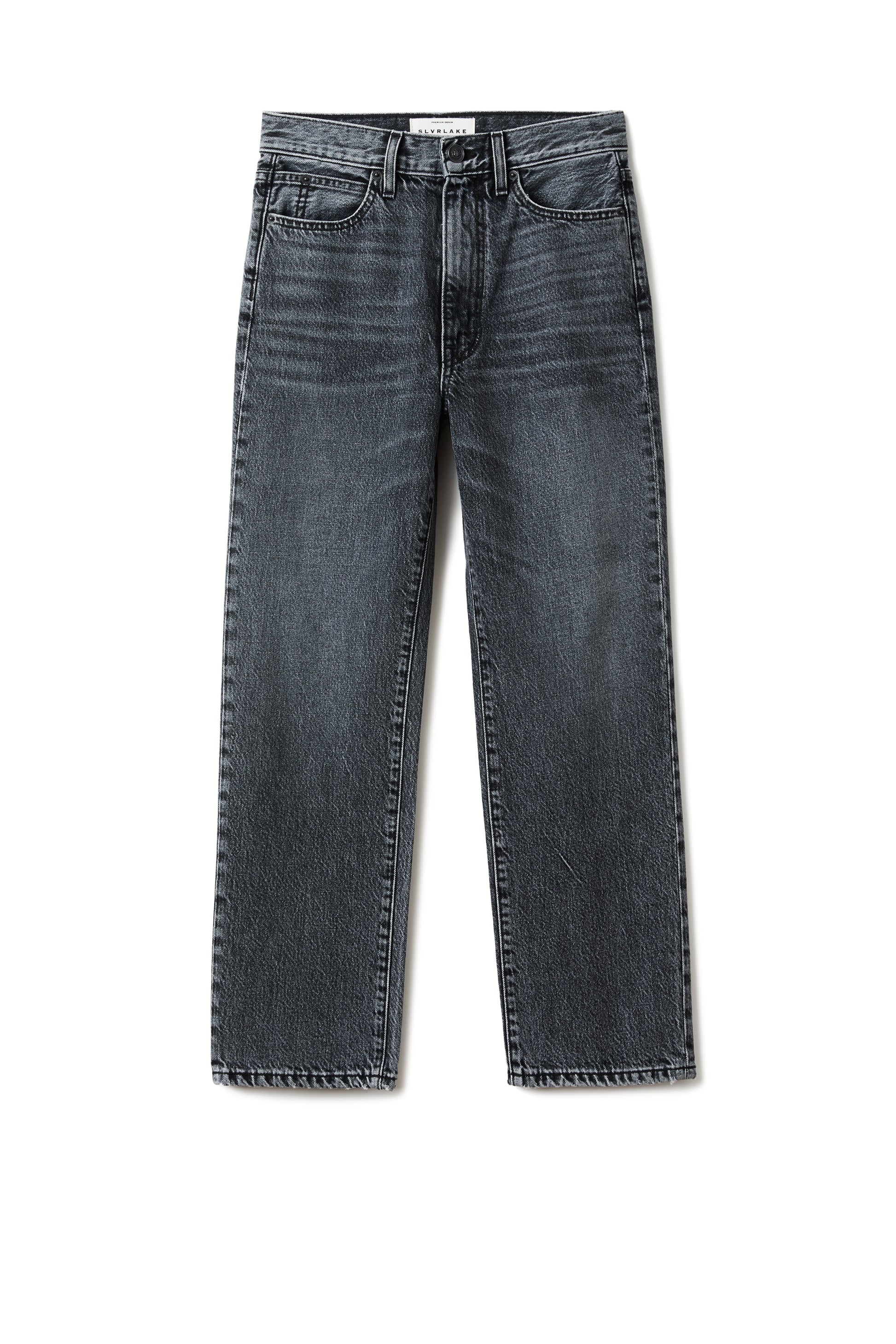 London Crop High Rise Straight Leg Jeans SLVRLAKE x Tomorrow - 2