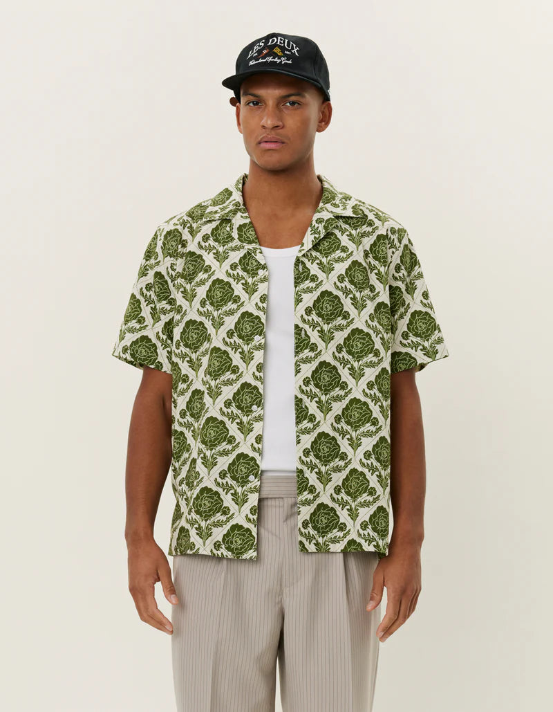 Lesley Flower Tile SS Shirt Shirts Les Deux