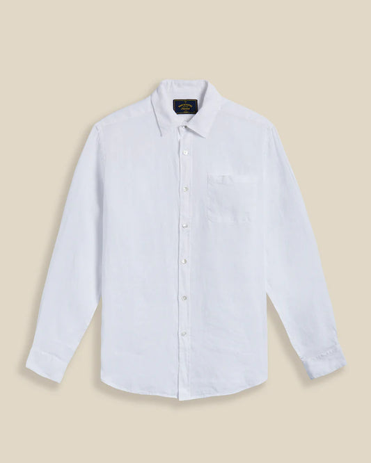 L/S Linen Shirt Tops Portuguese Flannel White S
