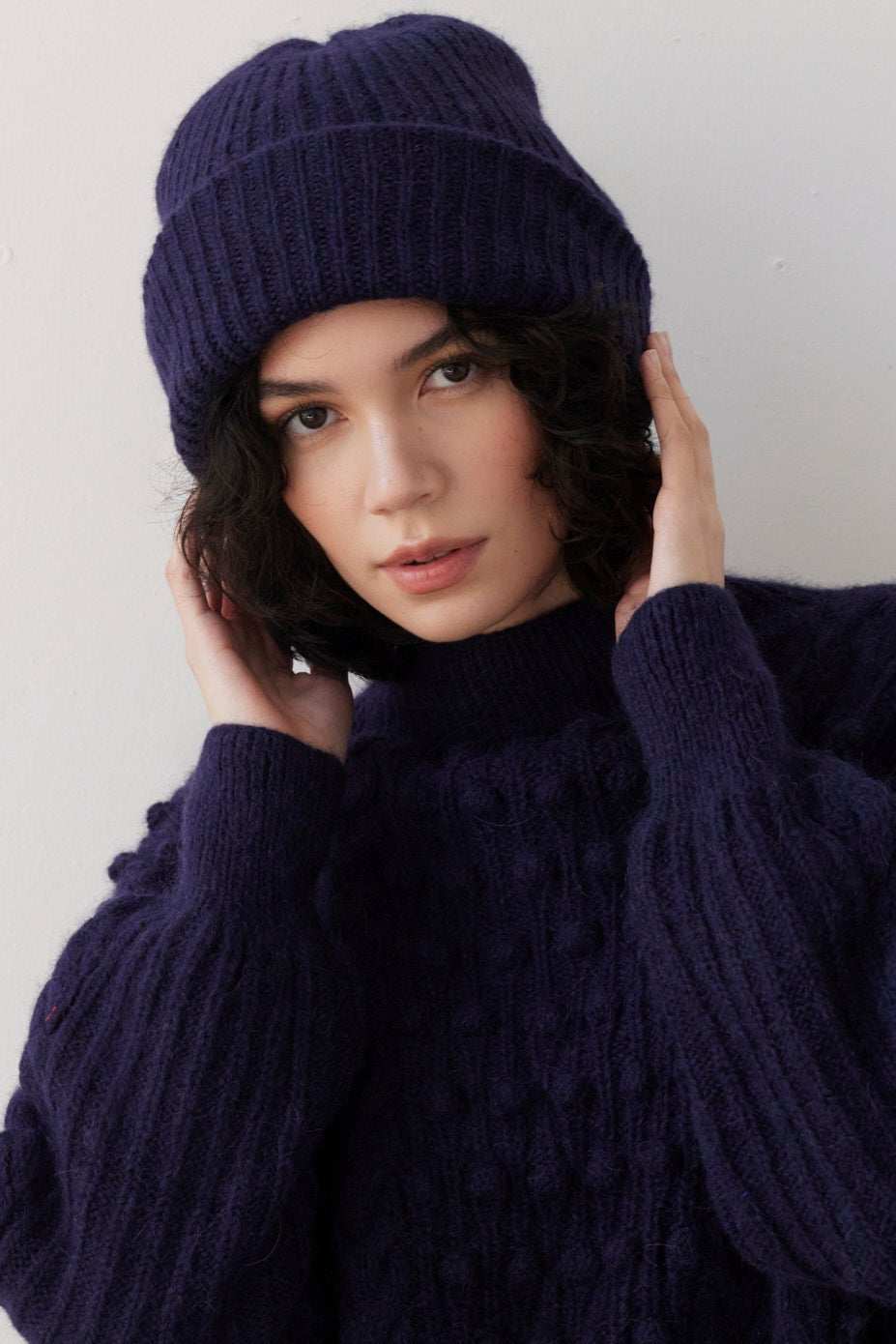 Lofted Beanie in Alpaca Wool Blend Beanies CHRISTINE ALCALAY - 2