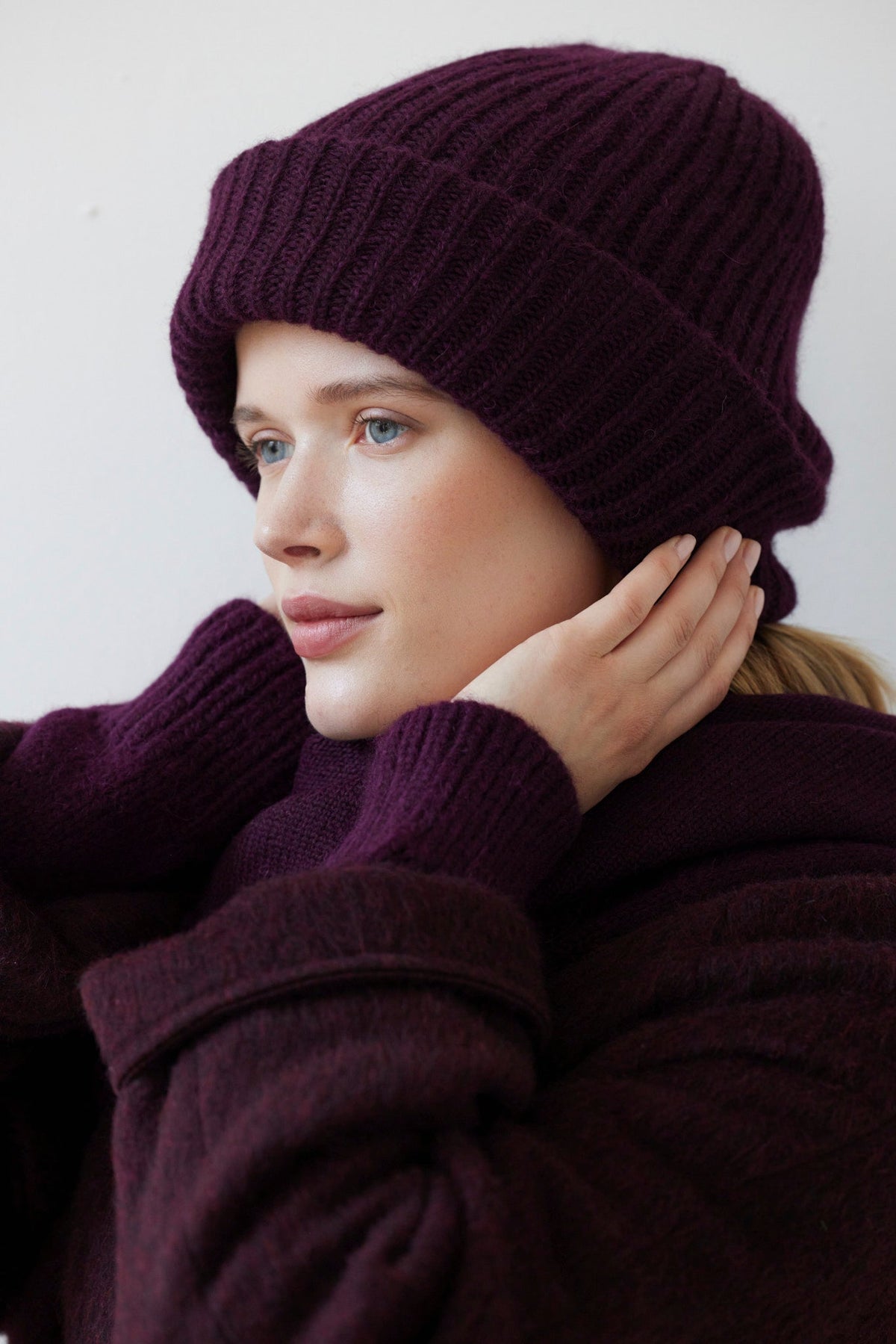 Lofted Beanie in Alpaca Wool Blend Beanies CHRISTINE ALCALAY - 3