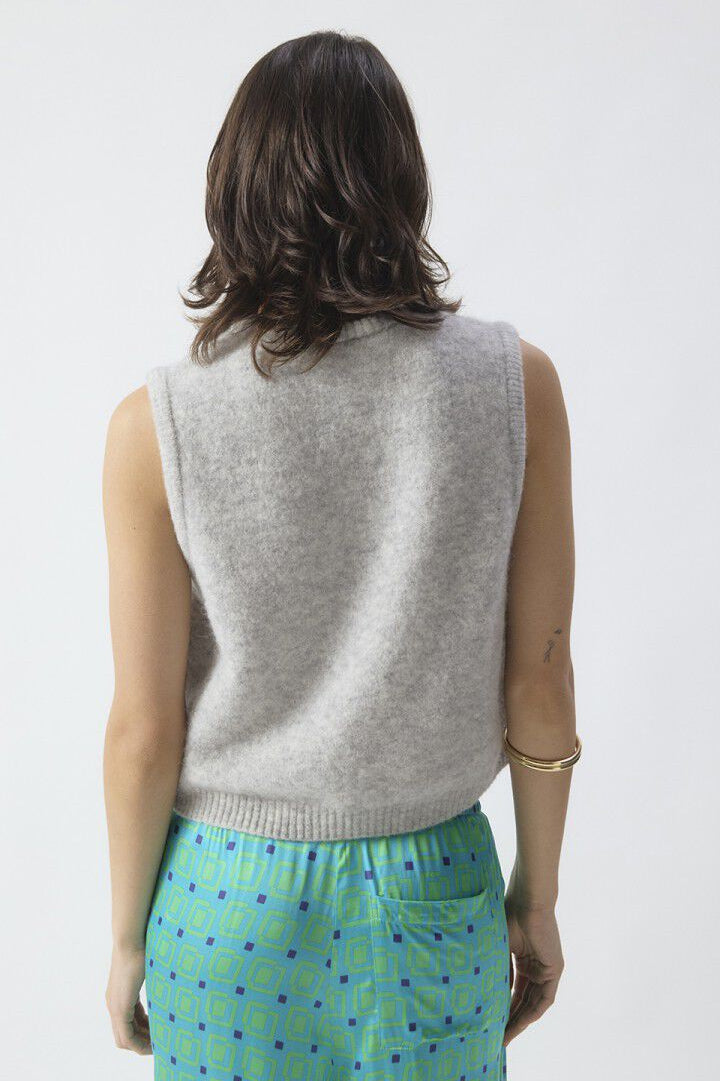 Pull Over Sleeveless Round Neck Top AMERICAN VINTAGE - 3