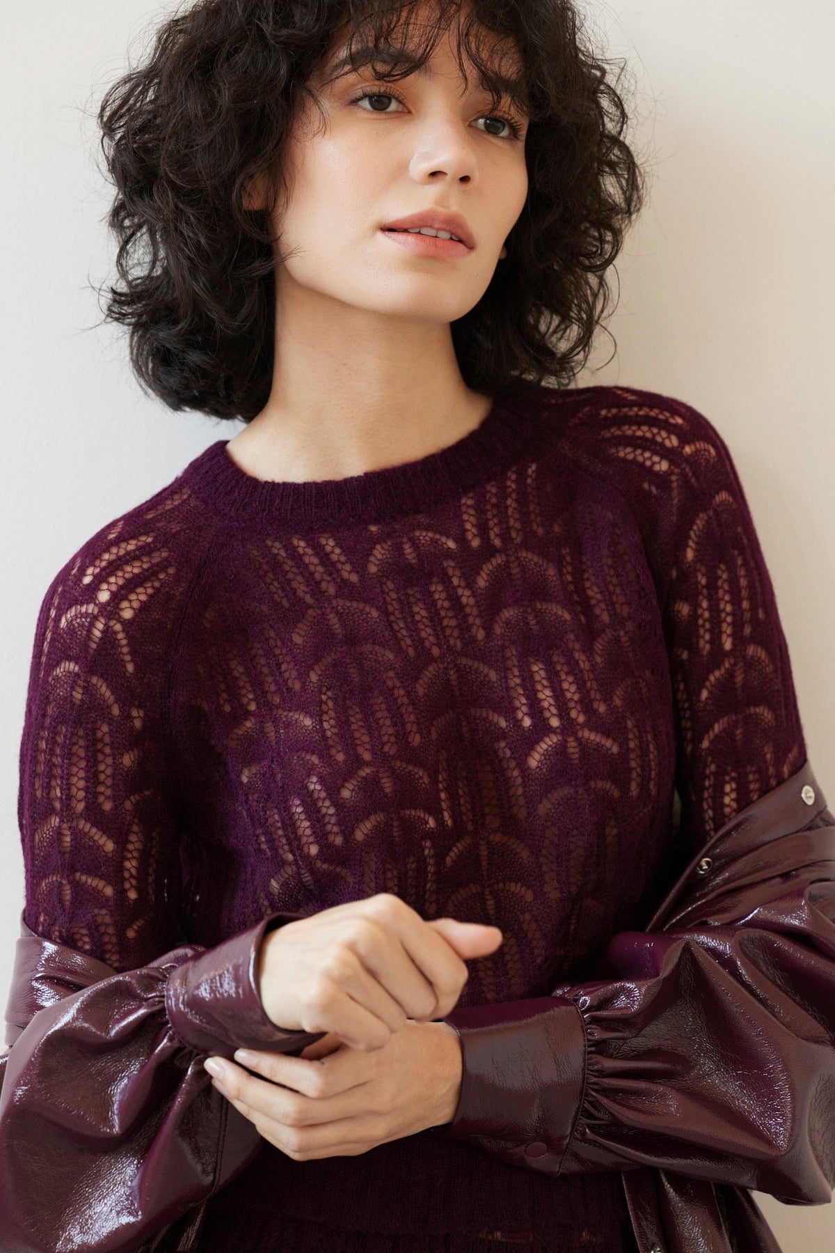 Miranda Lace Knit Sweater Sweaters CHRISTINE ALCALAY - 1