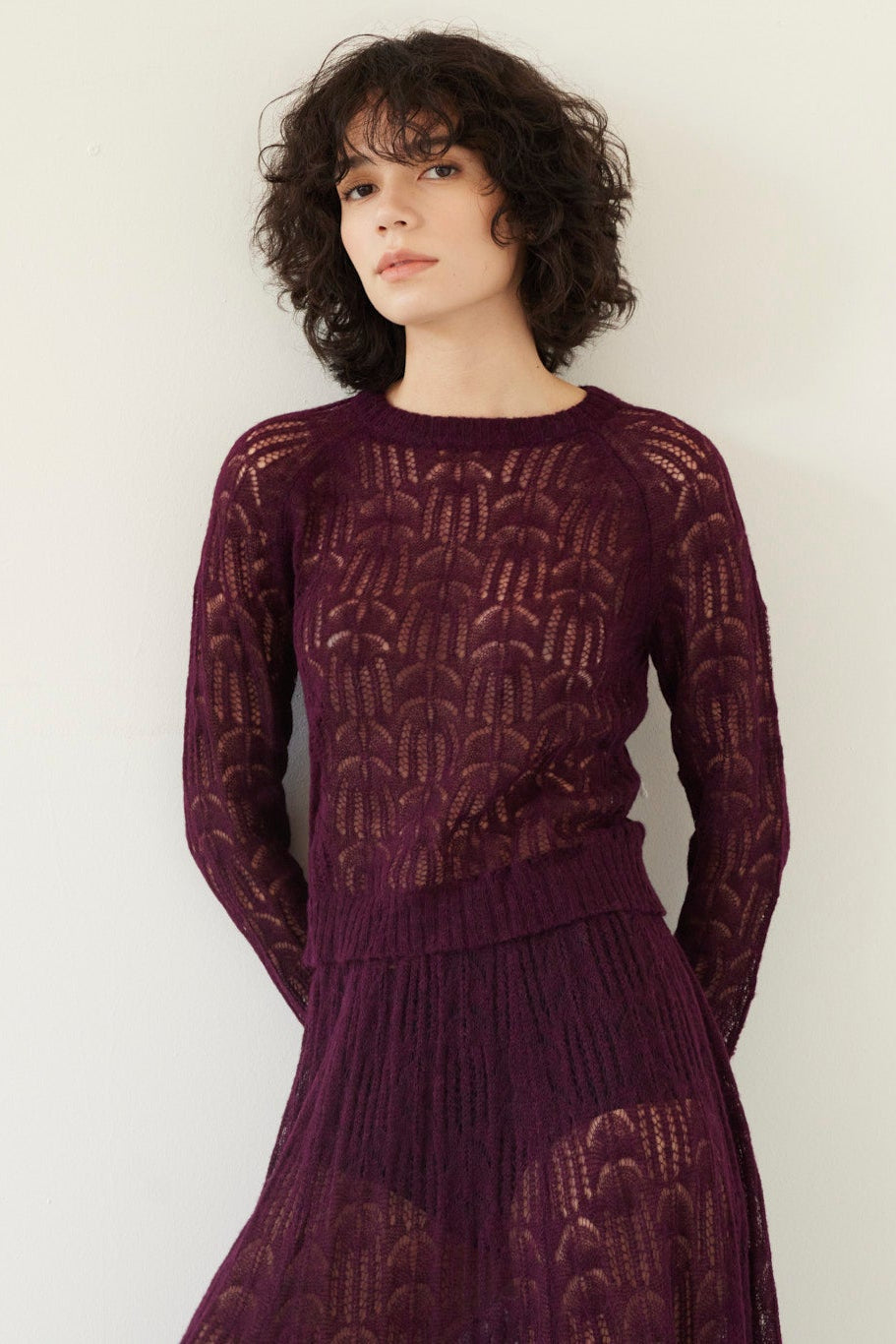 Miranda Lace Knit Sweater Sweaters CHRISTINE ALCALAY - 3