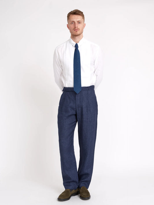 Belted Trousers Pants Oliver Spencer Navy 32 
