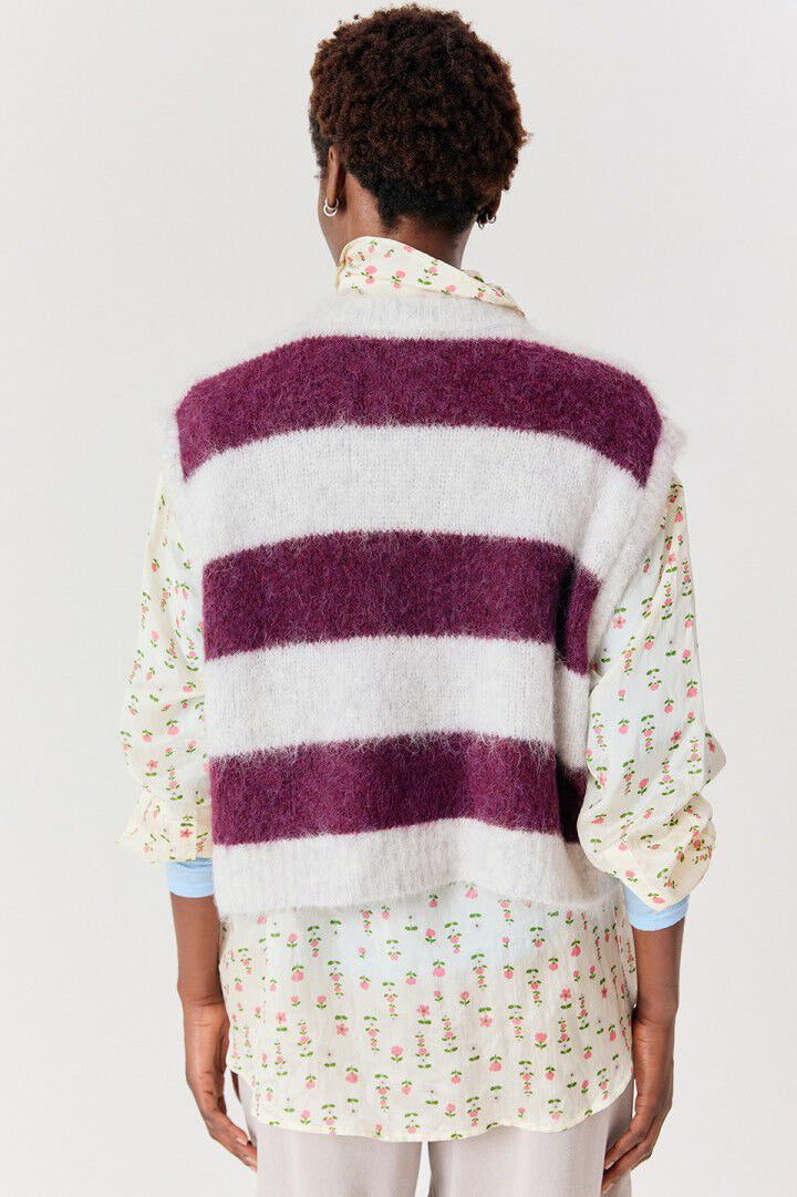 Fluffy Pull Over Vest Sweaters AMERICAN VINTAGE - 2