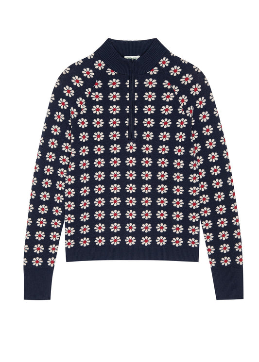 The Merino Quarter Zip Sweaters The Great. FROSTED DAISY S