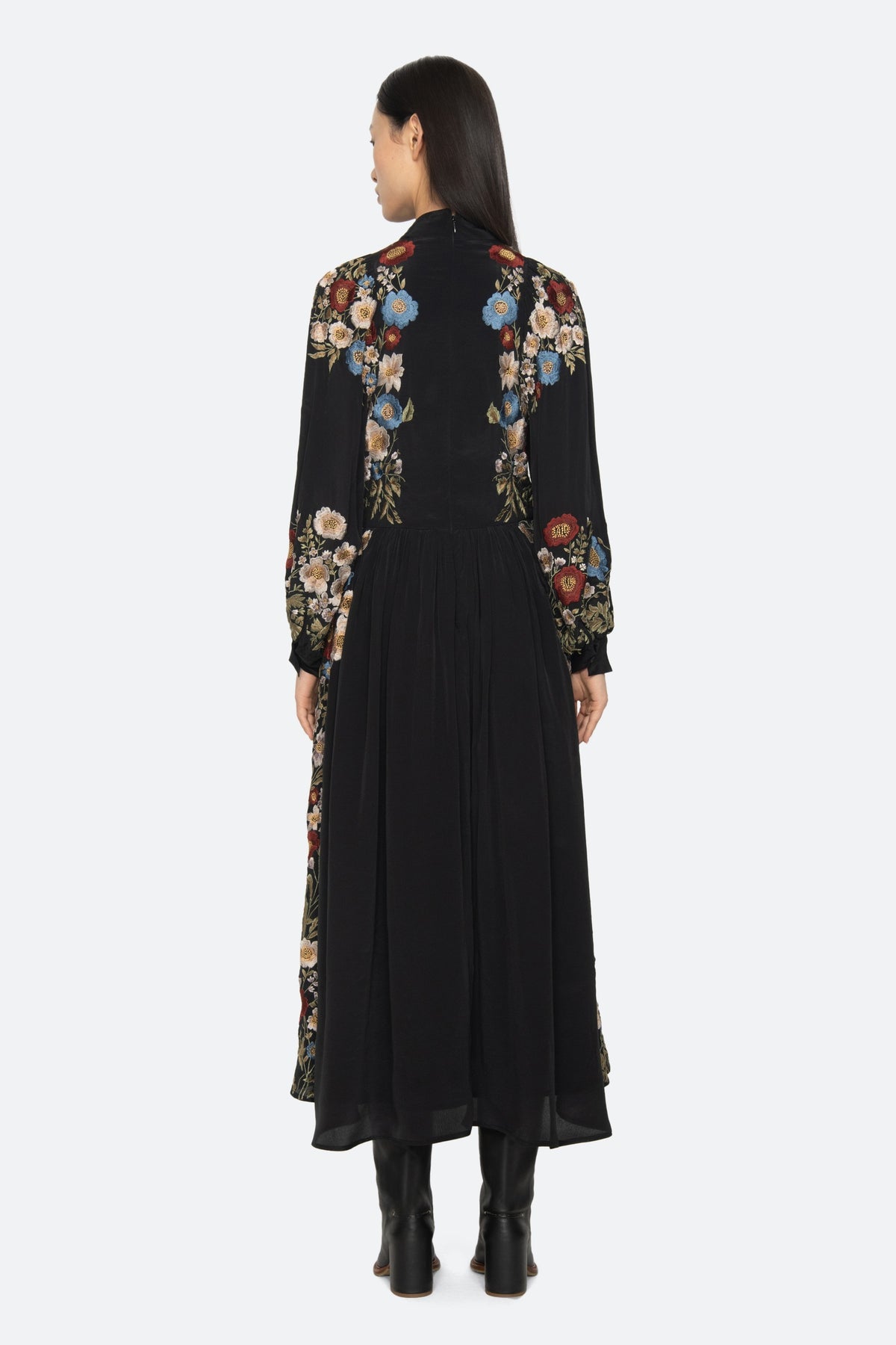 Ruwa Emb Long Sleeve Dress SEA NEW YORK - 4