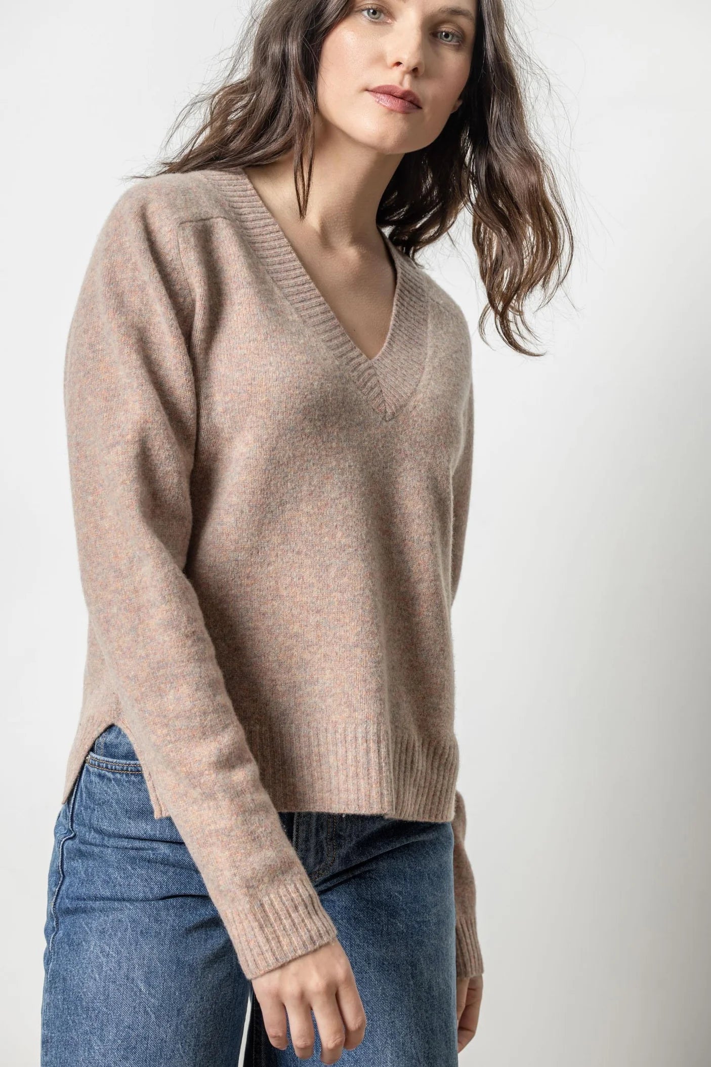 Felted Easy V-Neck Sweater  Lilla P.   