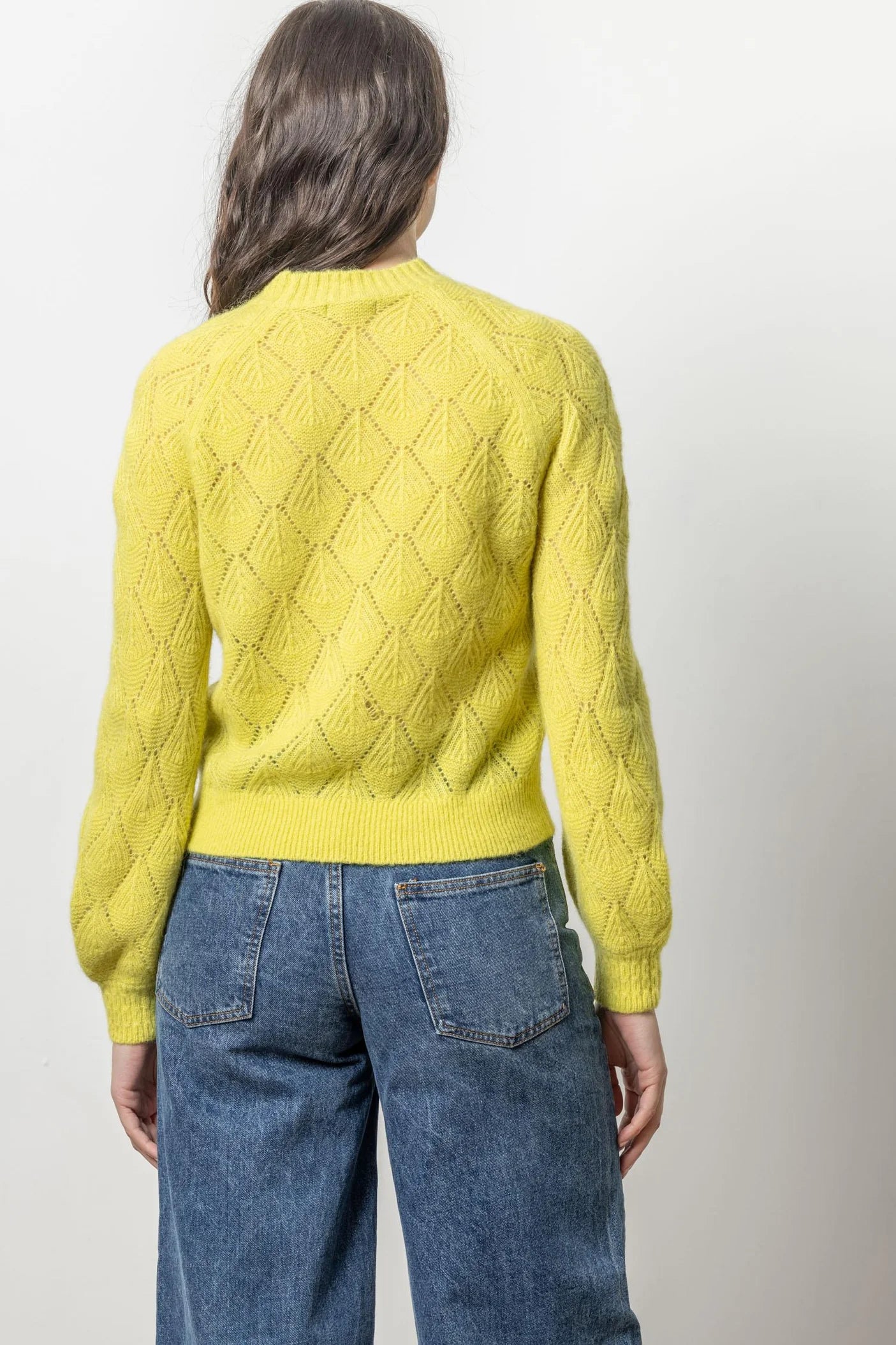 Easy Pointelle Crewneck Sweater  Lilla P.   