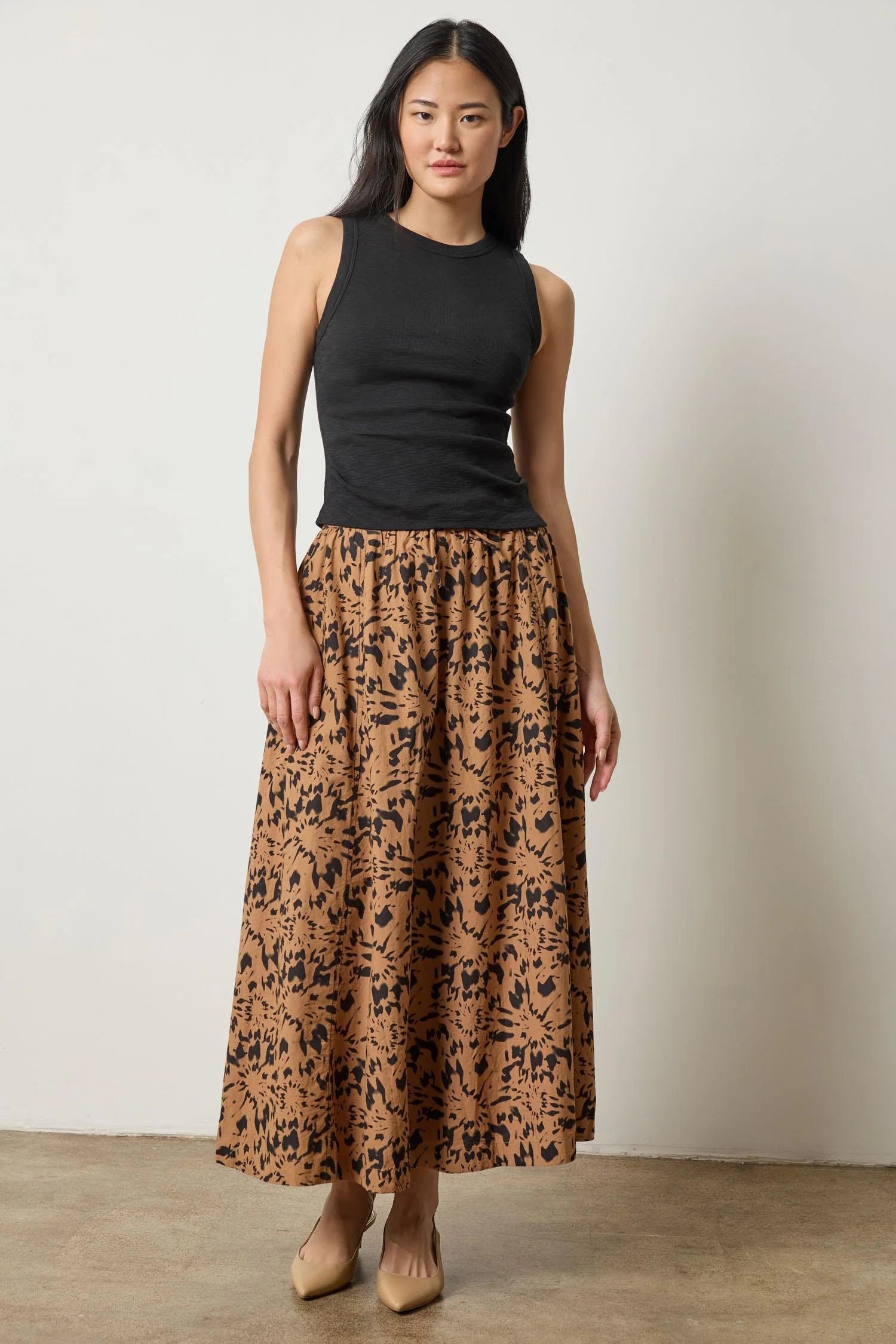 Paneled Maxi Skirt Skirts Lilla P.