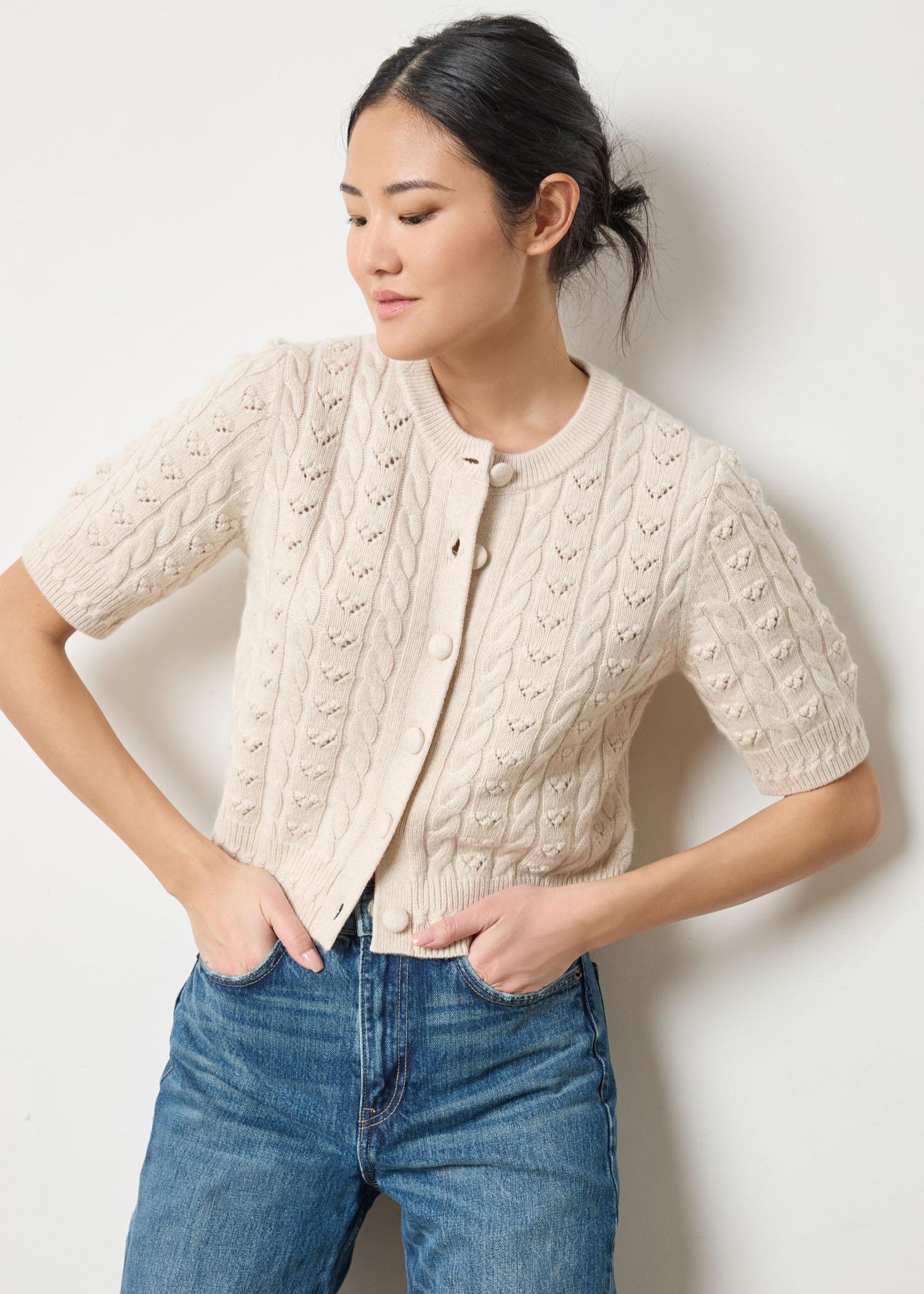 Short Sleeve Cardigan Sweater Sweaters Lilla P.