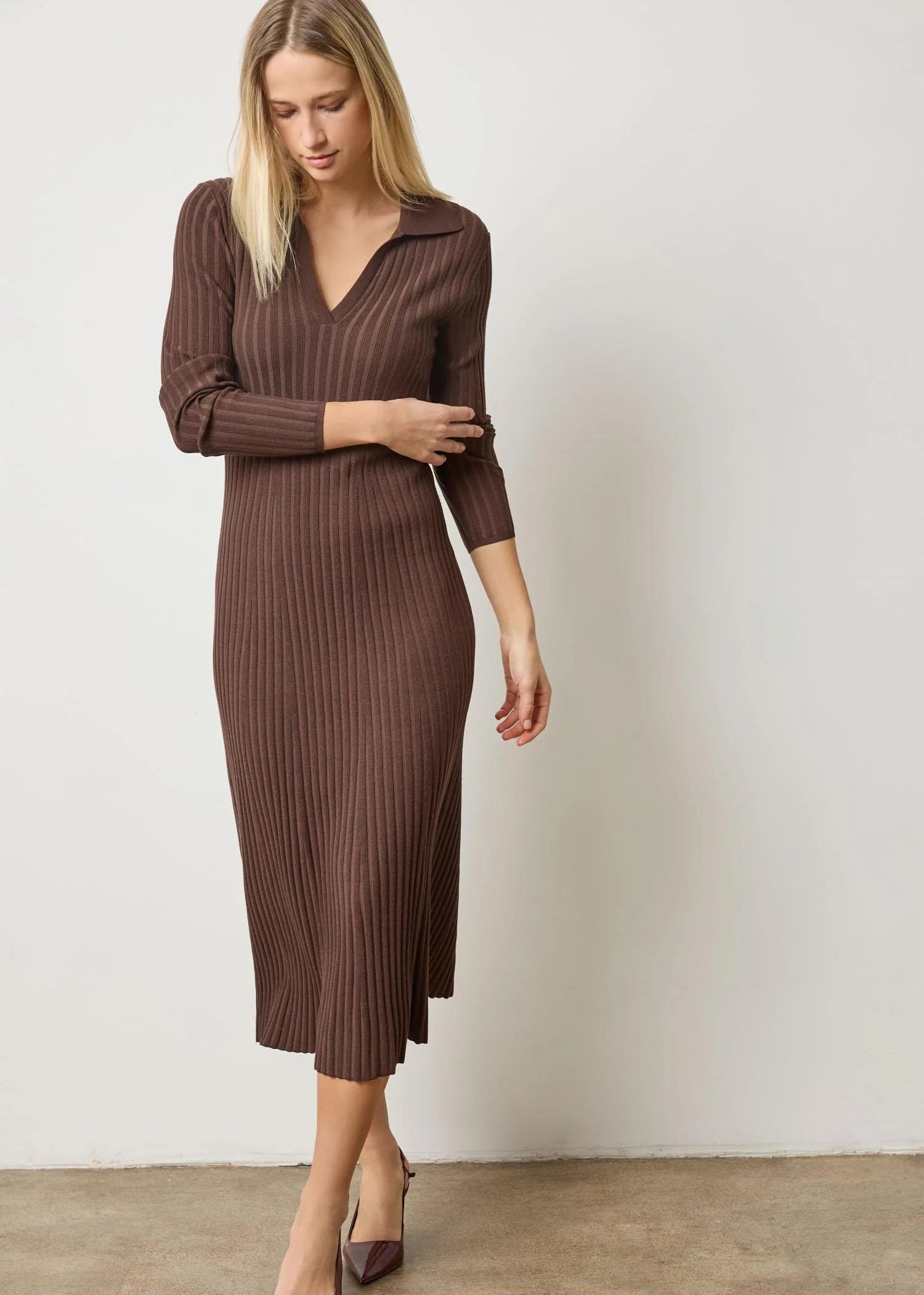 Rib Henley Dress Dresses Lilla P.