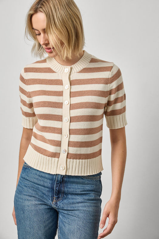 Elbow Sleeve Button Cardigan Sweaters Lilla P.