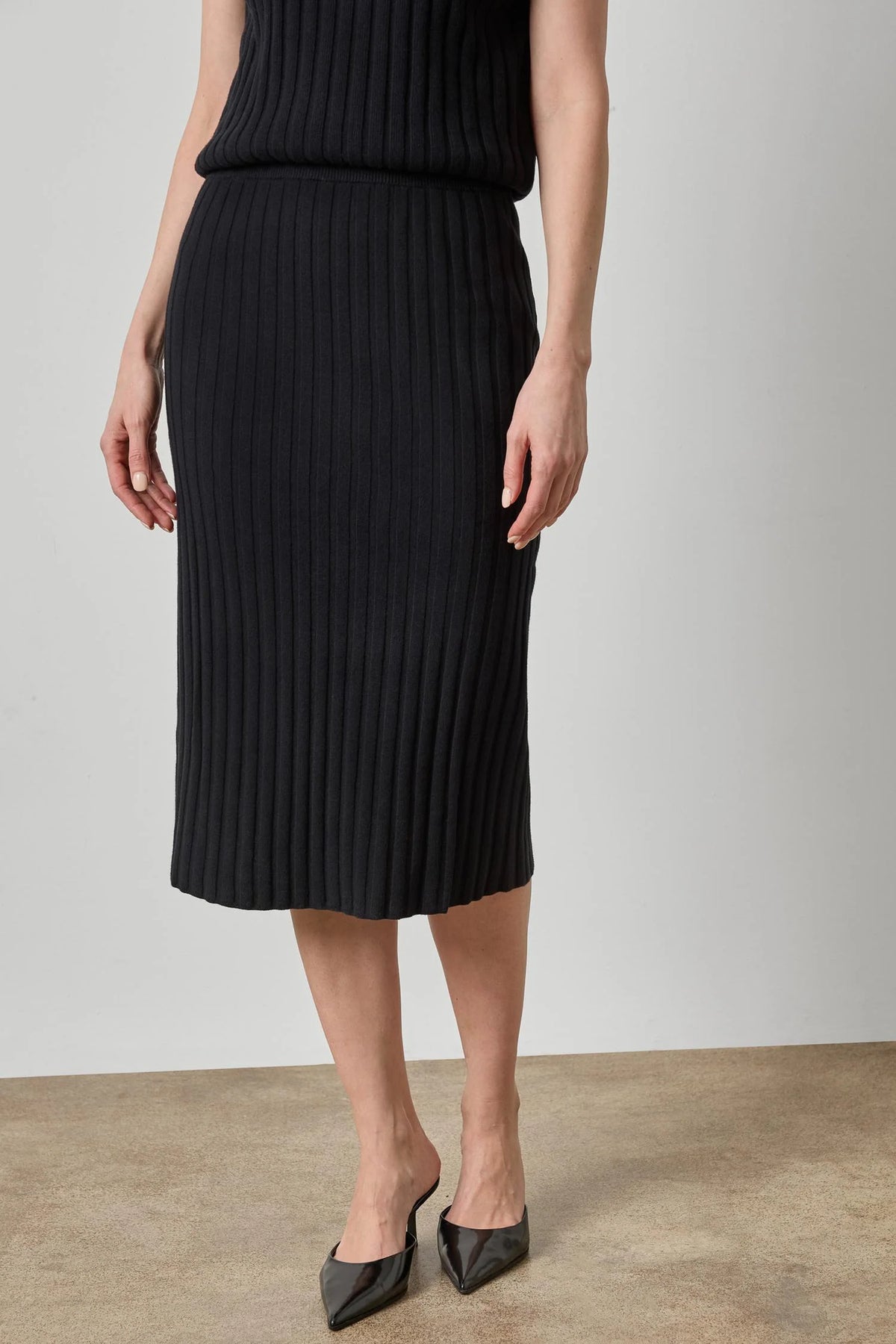 Rib Sweater Skirt Skirts Lilla P.