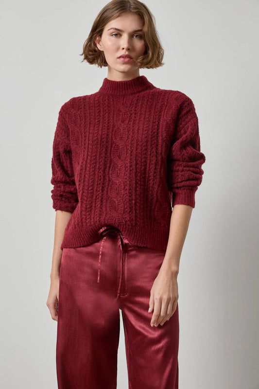 Relaxed Cable Knit Sweater Sweaters Lilla P.