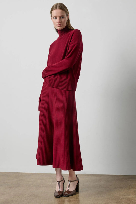 Knit Flared Skirt Skirts Lilla P.