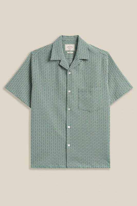 Portuguese Tile S/S Shirt Tops Portuguese Flannel