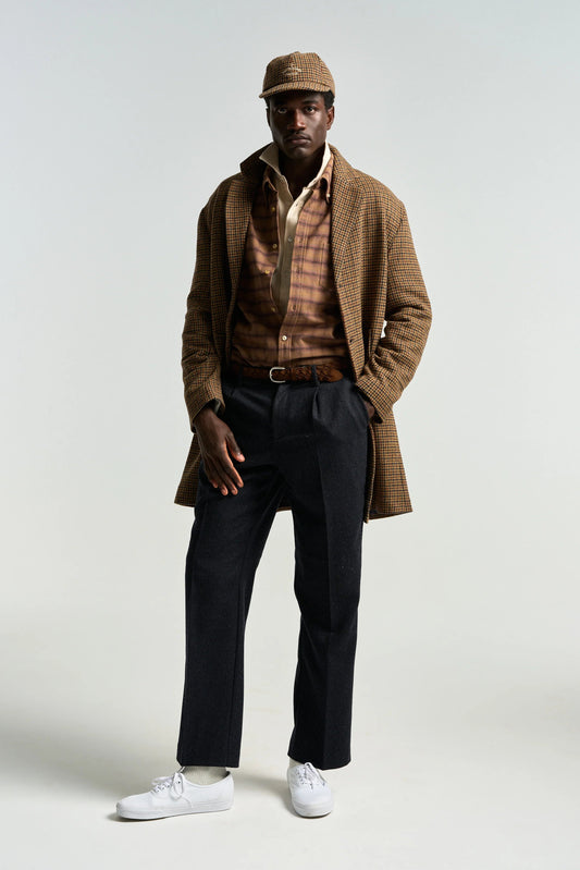 Overcoat Pied Poule Jackets Portuguese Flannel