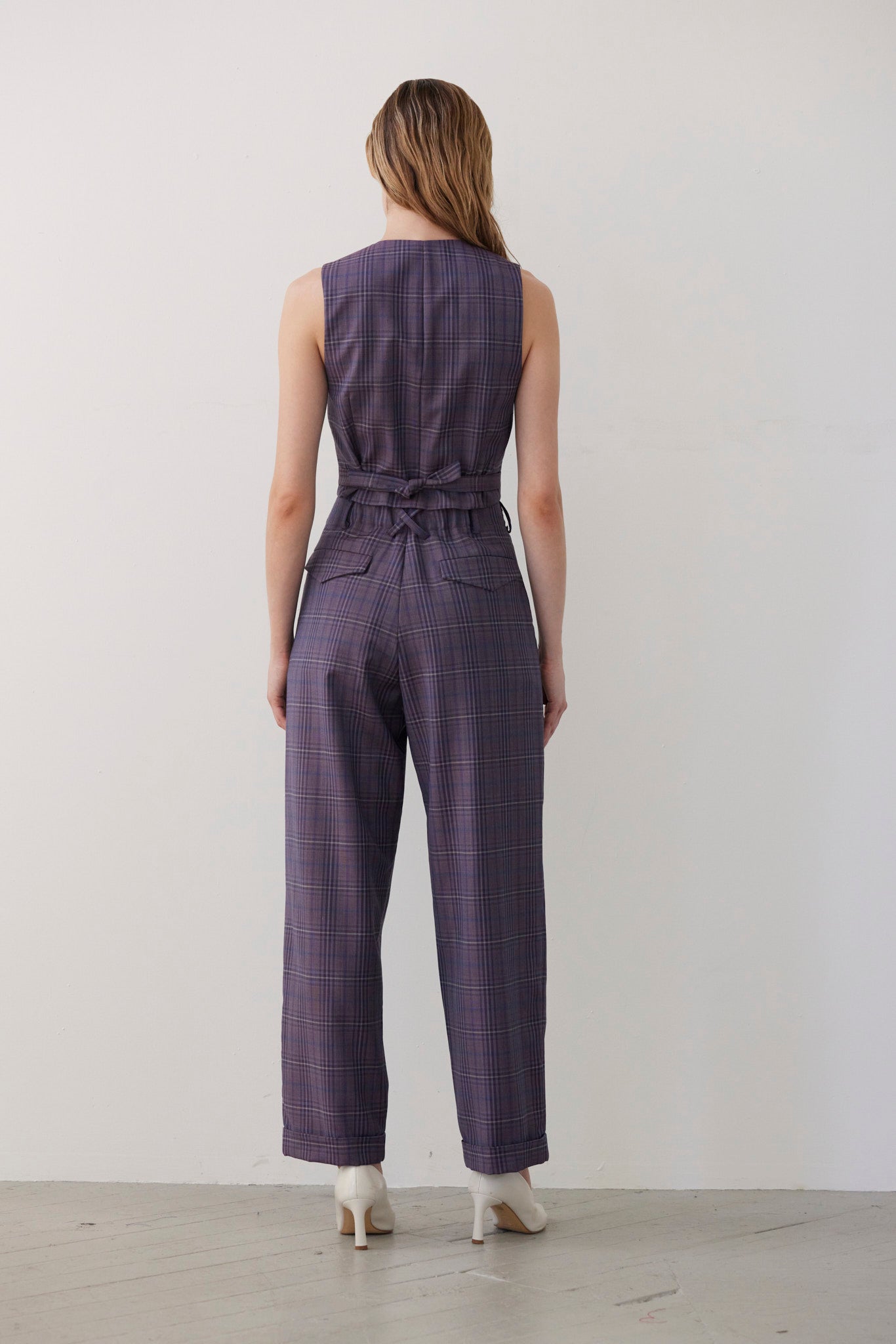 Patty Straight Leg Pant in Tropical Wool Pants CHRISTINE ALCALAY