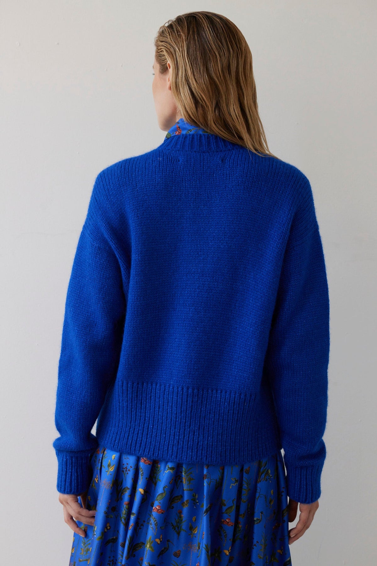 SAMPLE FW26 - Petra Cardigan in Alpaca Wool - Electric Blue Samples CHRISTINE ALCALAY - 5