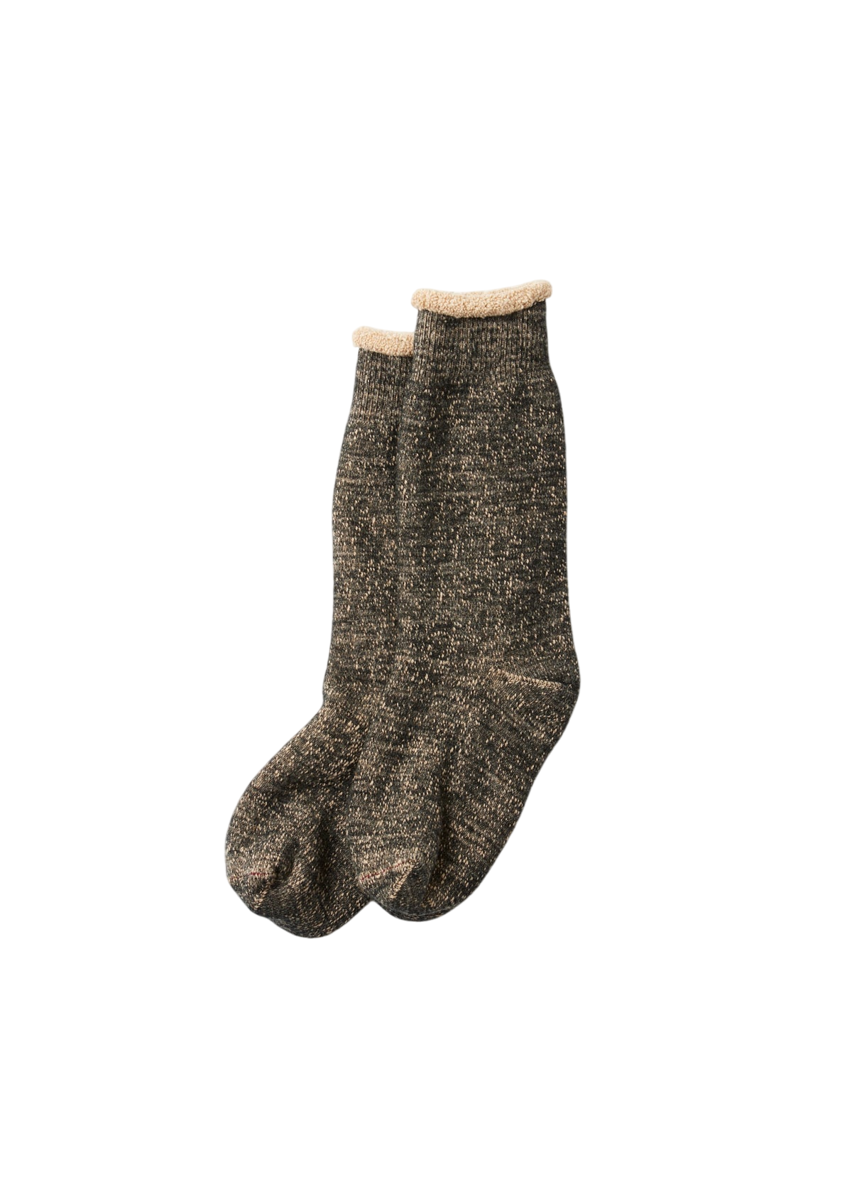 Merino Wool Double Face Socks Socks & Hosiery RoToTo BLACK/BROWN L