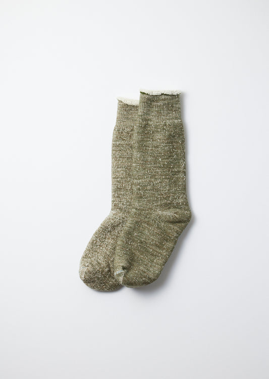 Double Face Crew Socks Socks RoToTo Army Green M