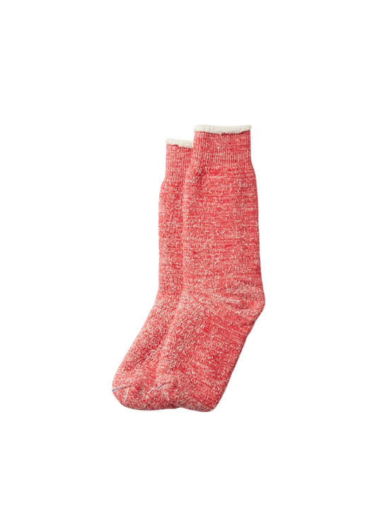 Merino Wool Double Face Socks Socks & Hosiery RoToTo RED L