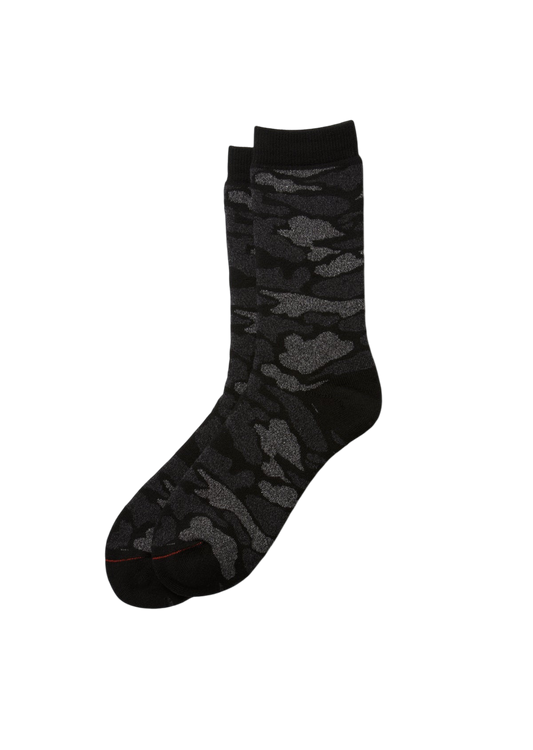 Pile Camo Crew Socks Socks & Hosiery RoToTo BLACK L