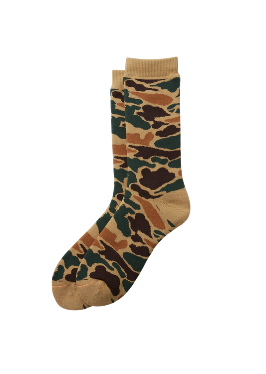 Pile Camo Crew Socks Socks & Hosiery RoToTo KHAKI L