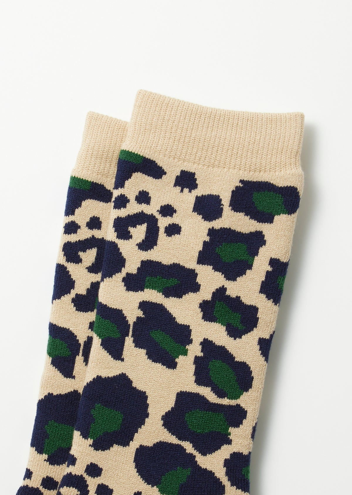 R1340 PILE LEOPARD CREW SOCKS Socks RoToTo