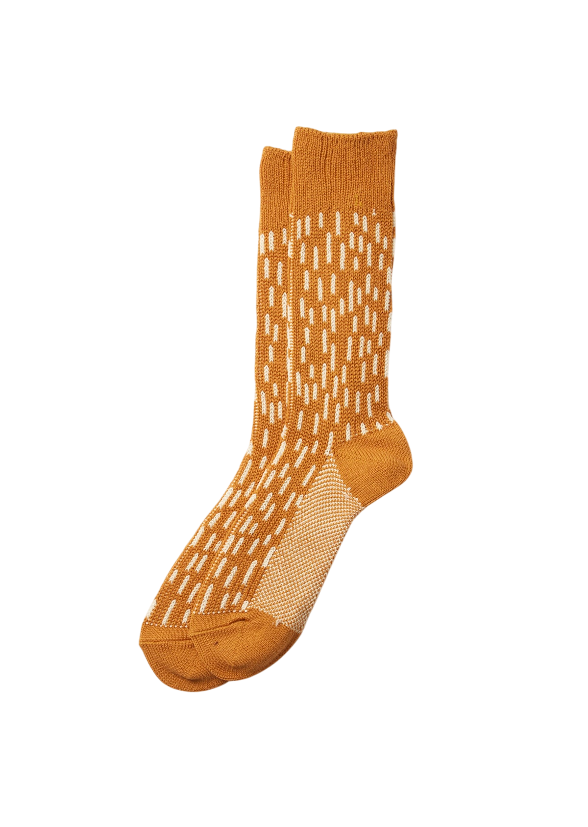 Rain Drop Crew Socks Socks & Hosiery RoToTo D.YELLOW/IVORY M
