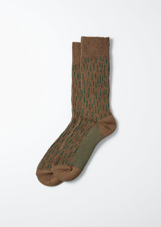R1431 RAIN DROP CREW SOCKS Socks RoToTo OLIVEDRAB/GREEN L