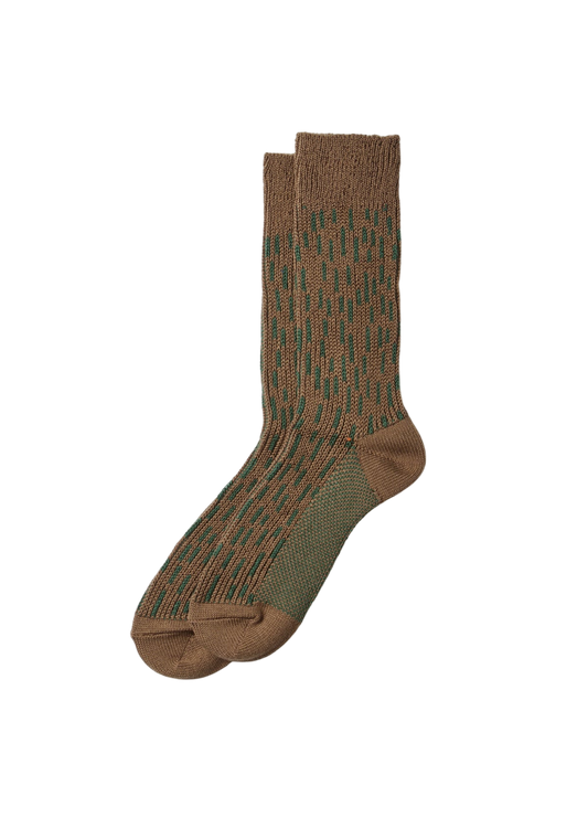 Raindrop Crew Socks Socks & Hosiery RoToTo OLIVEDRAB/GREEN L