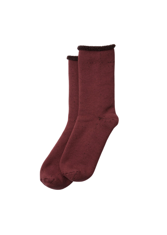 Double Face Cozy Sleeping Socks Socks & Hosiery RoToTo WINE/BORDEAUX M