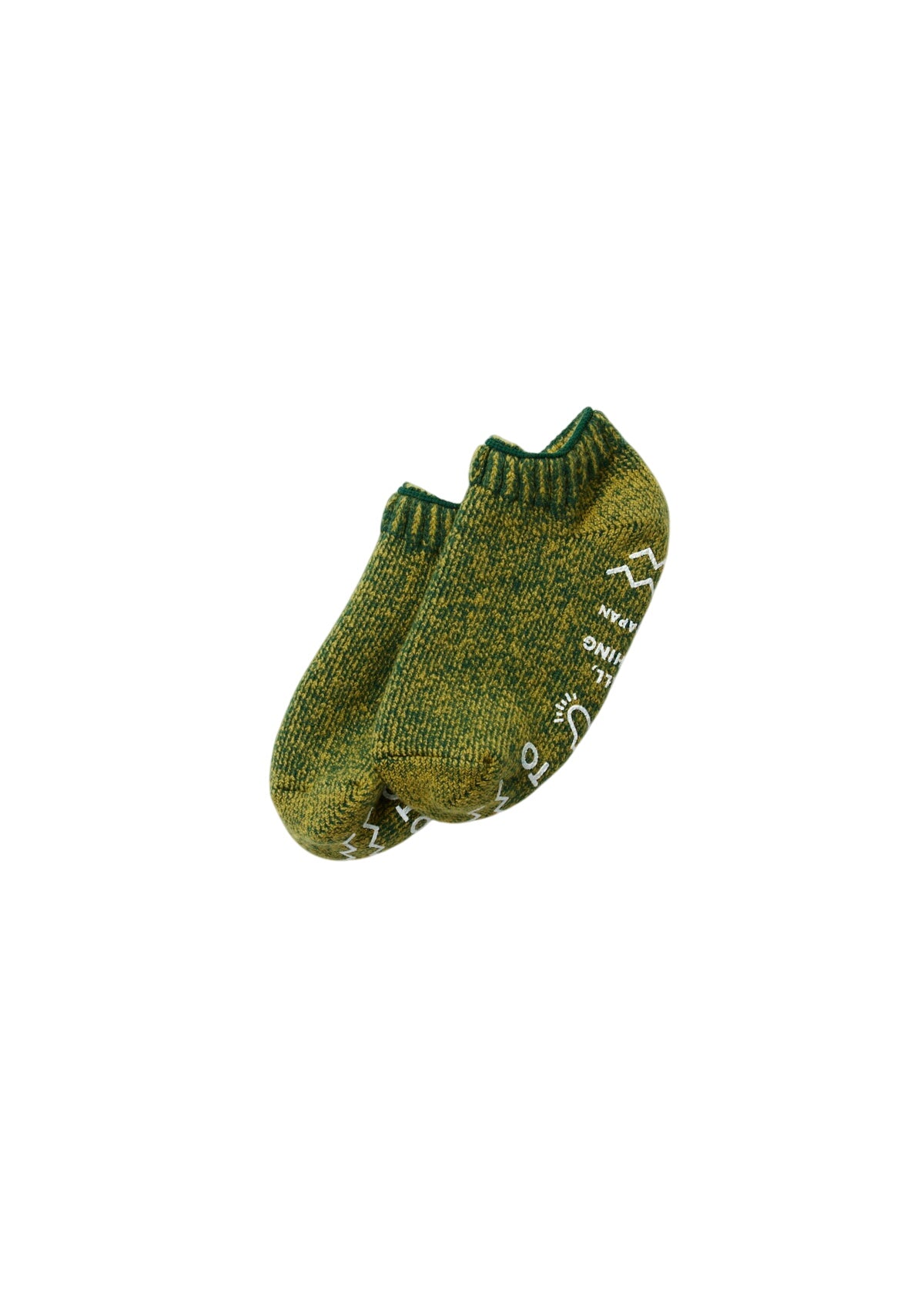 Pile Sock Slipper Socks & Hosiery RoToTo D.GREEN/L.GREEN M
