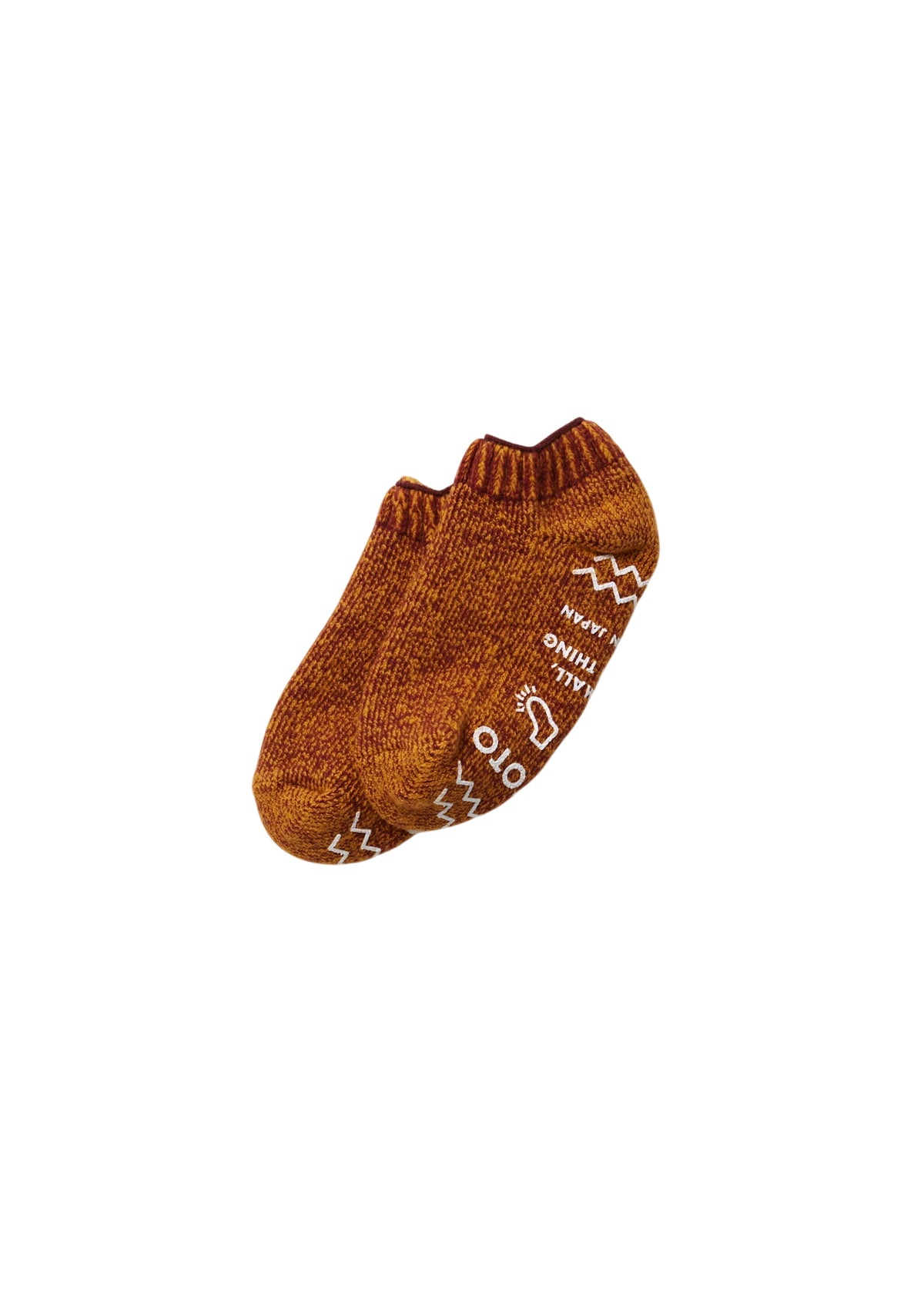 Pile Sock Slipper Socks & Hosiery RoToTo MAROON/D.YELLOW L