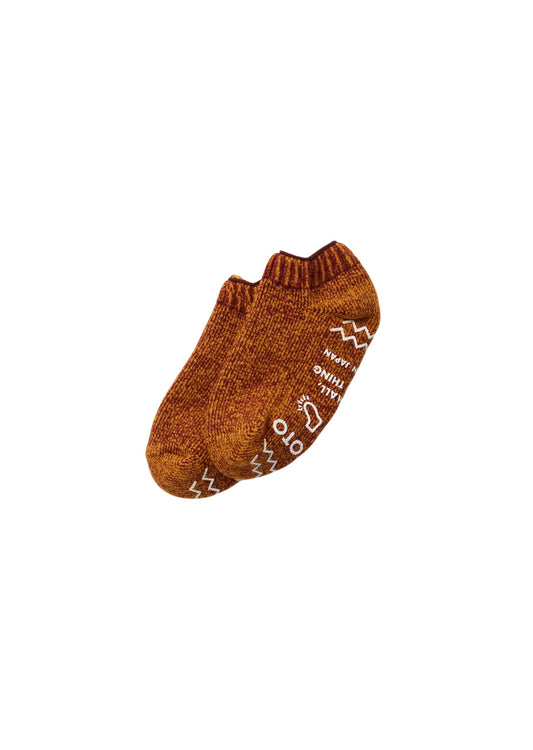 Pile Sock Slipper Socks & Hosiery RoToTo MAROON/D.YELLOW L