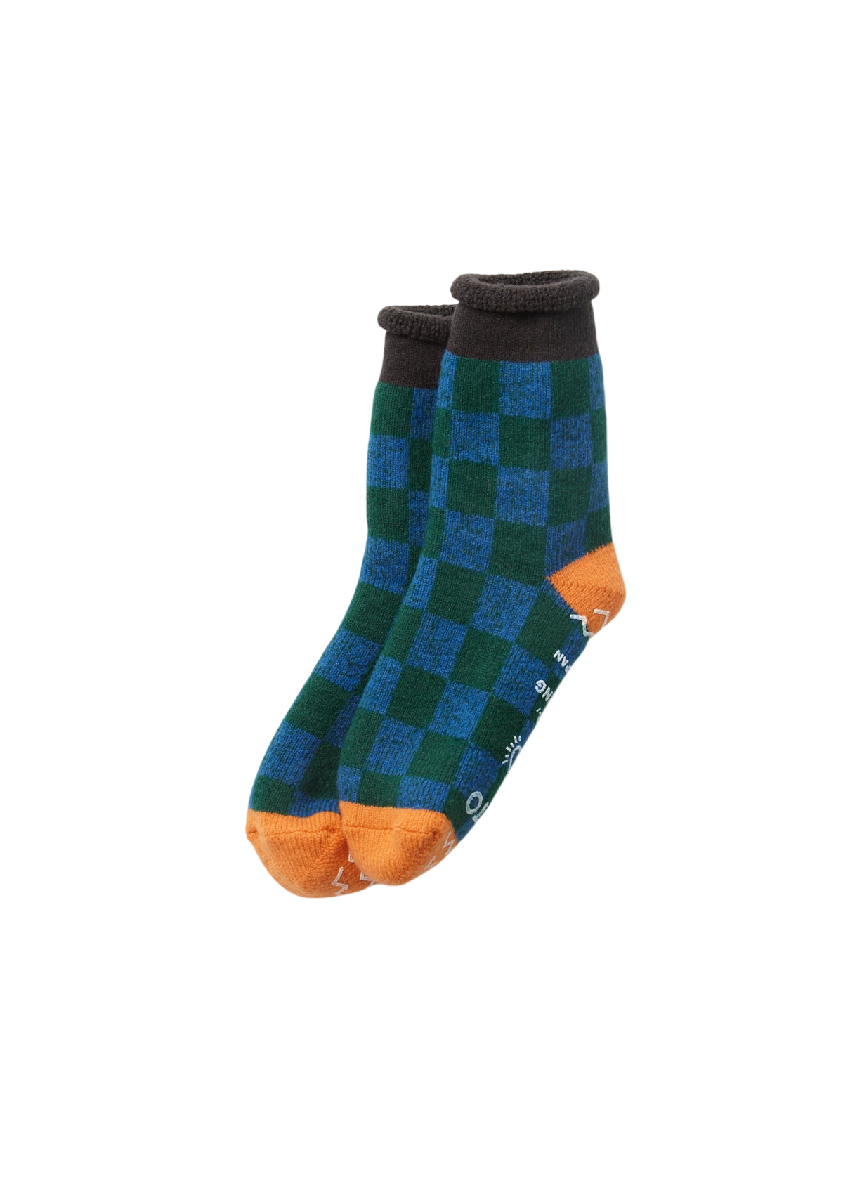 Pile Room Socks Socks & Hosiery RoToTo CHARCOAL/L.ORANGE L