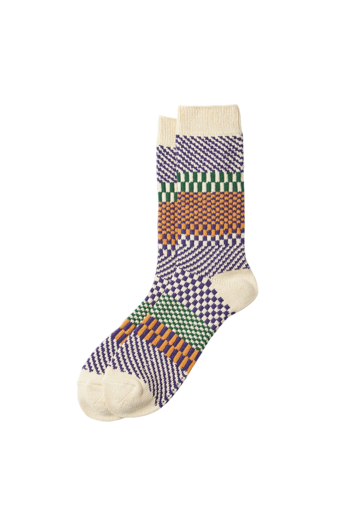 Check & Step Socks Socks & Hosiery RoToTo BLUEBERRY M