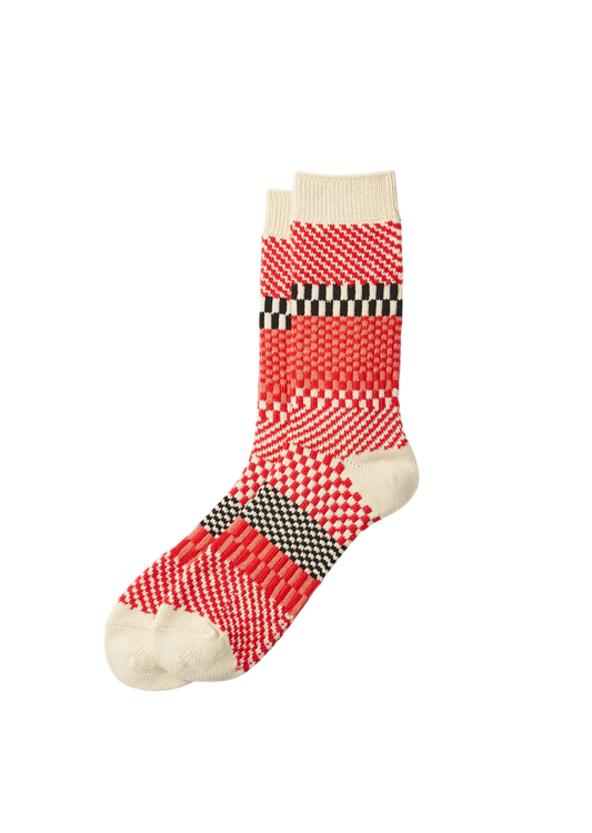 Check & Step Socks Socks & Hosiery RoToTo RED M