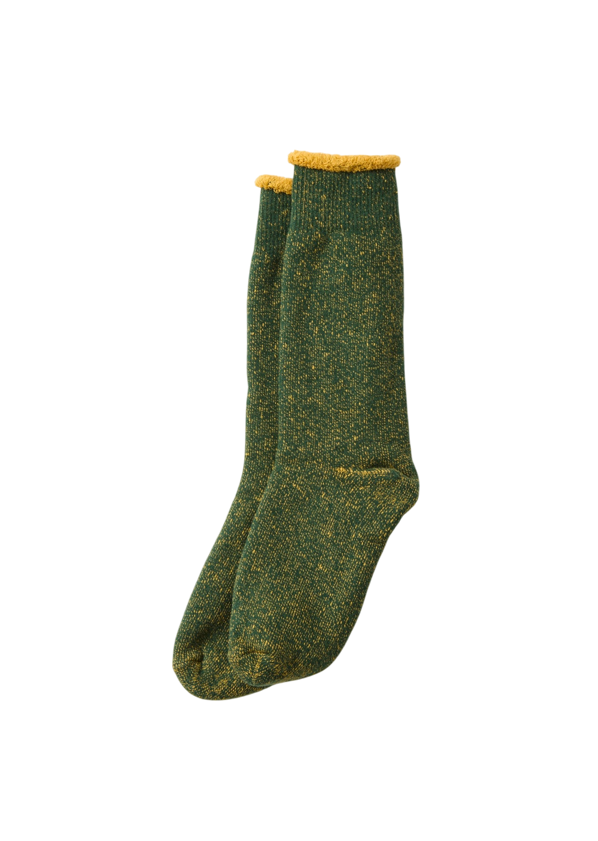Reversible Pile Socks Socks & Hosiery RoToTo IVY GREEN/D.YELLOW M