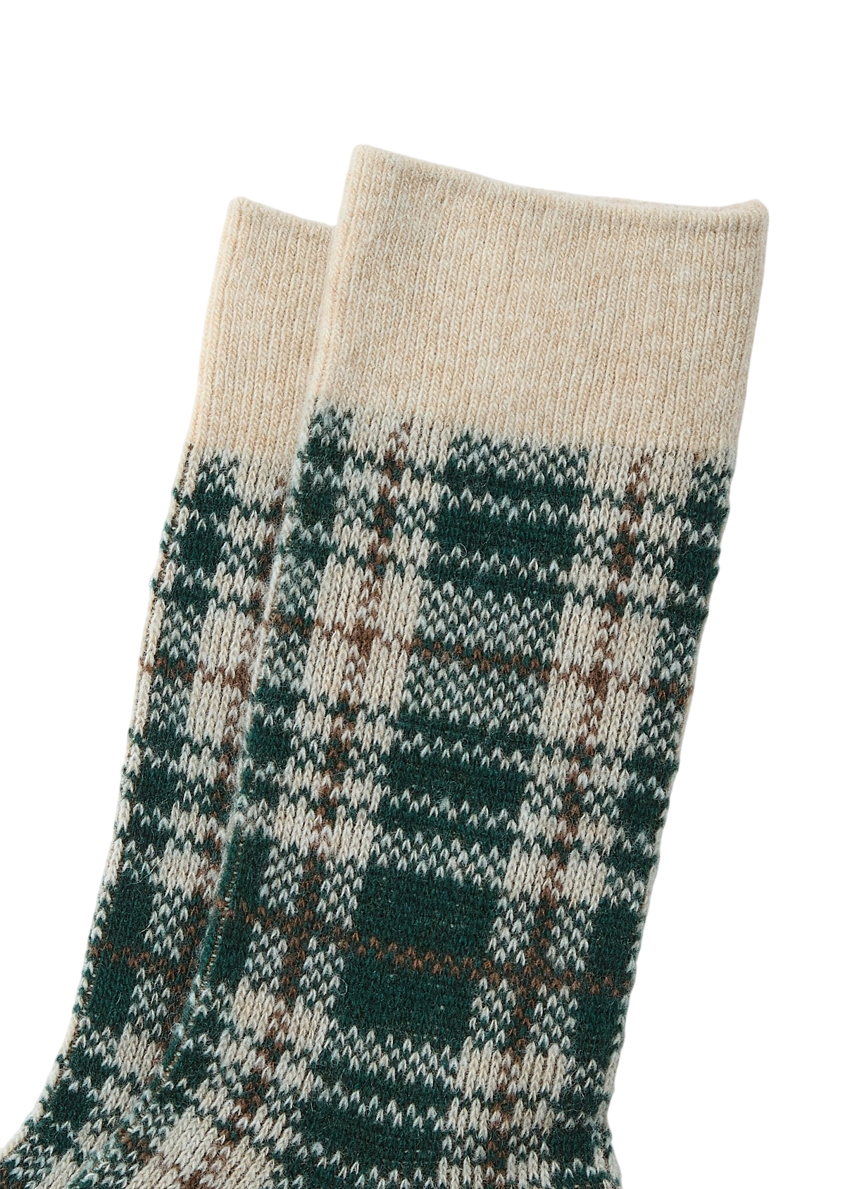 Check Pattern Merino Socks Socks & Hosiery RoToTo