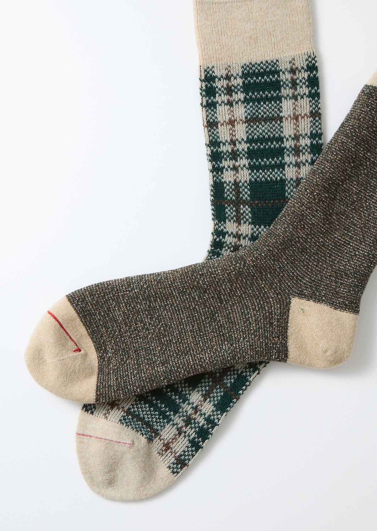 R1626 CHECK PATTERN MERINO SOCKS Socks RoToTo