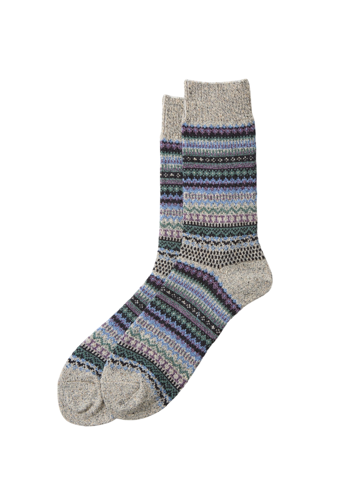 Nordic Pattern Socks Socks & Hosiery RoToTo D.GRAY L