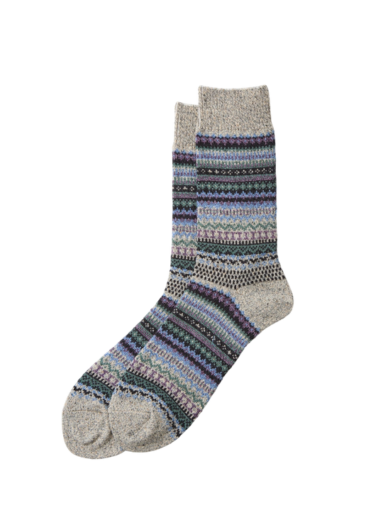 Nordic Pattern Socks Socks & Hosiery RoToTo D.GRAY L