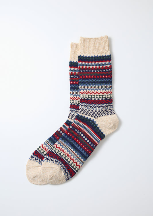 Nordic Pattern Socks Socks RoToTo Ivory M