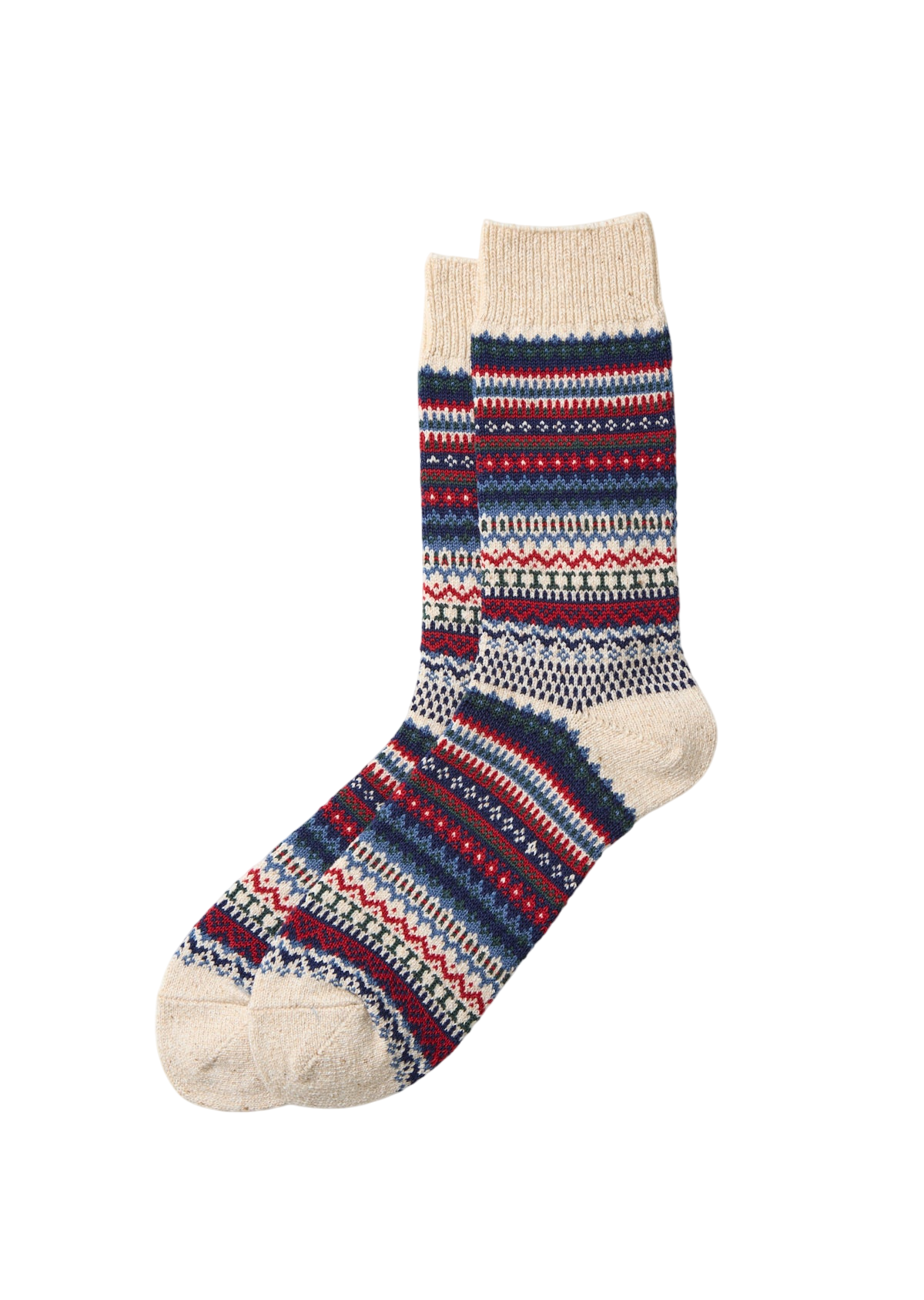 Nordic Pattern Socks Socks & Hosiery RoToTo IVORY L